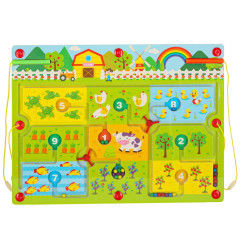 Medinė magnetinė stalo žaidimų lenta ūkis 2 žaidėjams