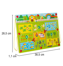 Medinė magnetinė stalo žaidimų lenta ūkis 2 žaidėjams