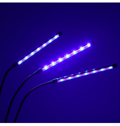LED augalų augimo lempa su 3 lemputėmis