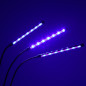 LED augalų augimo lempos skydelis su 3 lemputėmis LED augalų augimo lempos skydelis su 3 lemputėmis