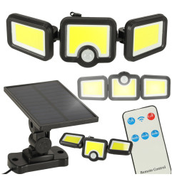 LED saulės lempa 3in1 su sutemų judesio jutikliu