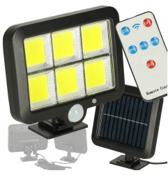 Saulės judesio ir sutemų jutiklio lempa 120 LED