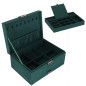 Juvelyrinių dirbinių dėžutės organizatorius žalias Juvelyrinių dirbinių dėžutės organizatorius žalias