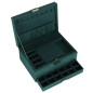 Juvelyrinių dirbinių dėžutės organizatorius žalias Juvelyrinių dirbinių dėžutės organizatorius žalias