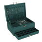 Juvelyrinių dirbinių dėžutės organizatorius žalias Juvelyrinių dirbinių dėžutės organizatorius žalias