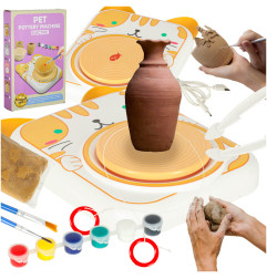 "Potter's wheel" kūrybinio molio rinkinys dažai katė geltona