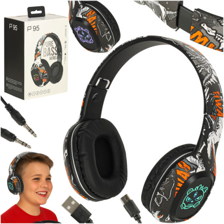 "Bluetooth" belaidės ausinės "Gaming Sport", juodos spalvos