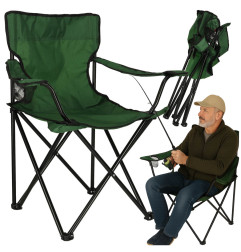 LUARO sulankstoma žvejybinė kėdė žalia