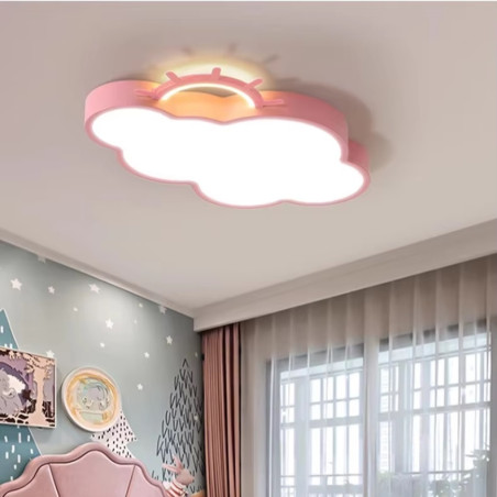 LED lubinis šviestuvas LUMELA rožinis debesėlis su pulteliu