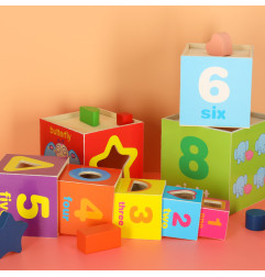 Mokomasis medinis bokštas 71cm XXL