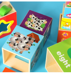 Mokomasis medinis bokštas 71cm XXL