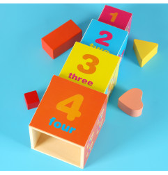 Mokomasis medinis bokštas 71cm XXL