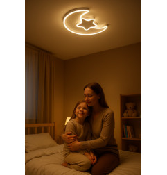 LED lubinis šviestuvas LUMELA mėnulis su pulteliu