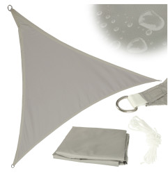 LUARO sodo terasos skėčiai nuo saulės 3x3x3m trikampis pilkas