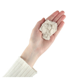 Kinetinis smėlis 1 kg maišelyje baltas