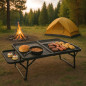 LUARO turistinis stalas sulankstomas 87 x 60 x 40 x 27 cm