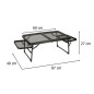 LUARO turistinis stalas sulankstomas 87 x 60 x 40 x 27 cm