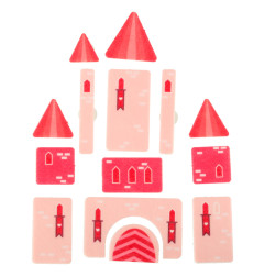 Sensorinė montessori manipuliavimo lenta rožiniame dėkle