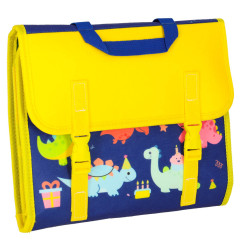 Sensorinė manipuliavimo lenta montessori kuprinės dėklas mėlynas