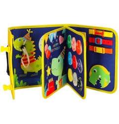 Sensorinė montessori manipuliavimo lenta dėkle