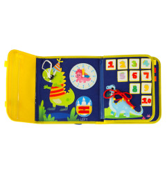 Sensorinė montessori manipuliavimo lenta dėkle