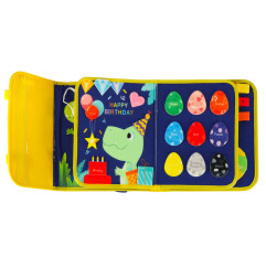 Sensorinė montessori manipuliavimo lenta dėkle - 9