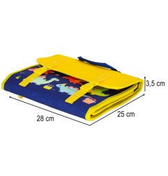 Sensorinė montessori manipuliavimo lenta dėkle