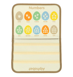 Sensorinė montessori manipuliacinė lenta dinozaurų dėklas