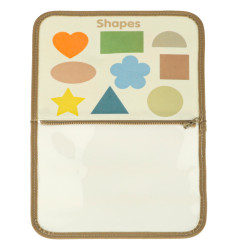 Sensorinė montessori manipuliacinė lenta dinozaurų dėklas