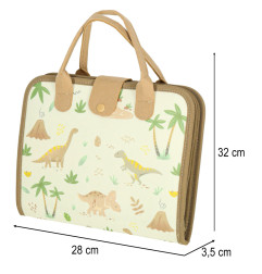 Sensorinė montessori manipuliacinė lenta dinozaurų dėklas