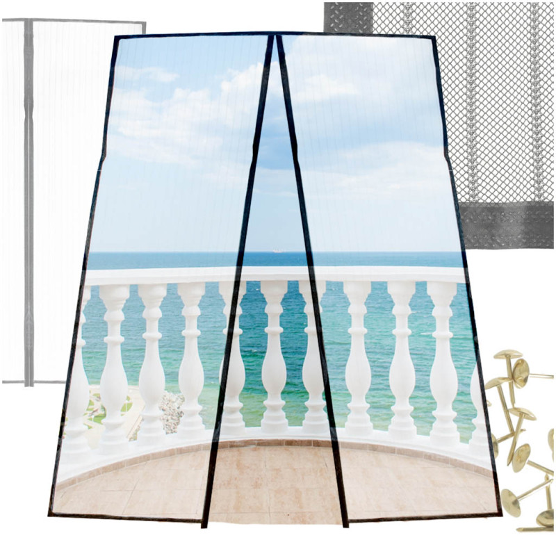 LUARO durų magnetinis tinklas su kietu magnetu 160x230cm LUARO durų magnetinis tinklas su kietu magnetu 160x230cm