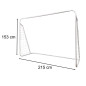 Vaikų futbolo treniruočių vartai su taikiniais 215 x 153 x 76 cm