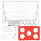 Vaikų futbolo treniruočių vartai su taikiniais 215 x 153 x 76 cm