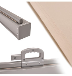 ištraukiamos terasos markizės LUARO 180 x 400 cm, smėlio spalvos