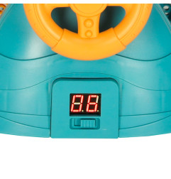 karuselė su rutuliukus gaudančiu vairu