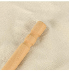Pakabinamas braziliškas krėslas su kojų atrama - beige spalvos (130cm)