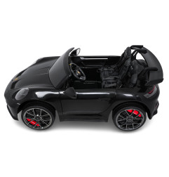 Vaikiškas elektromobilis Porsche 911 GT3, Juodas