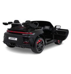 Vaikiškas elektromobilis Porsche 911 GT3, Juodas