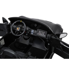 Vaikiškas elektromobilis Porsche 911 GT3, Juodas