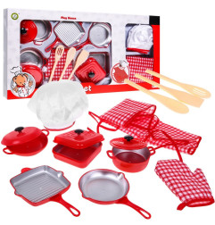 Kitchen set 14 El Red Apron Glove