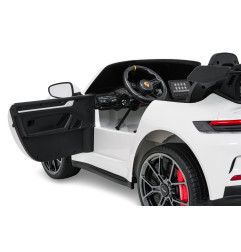 Vaikiškas elektromobilis Porsche 911 GT3, Baltas