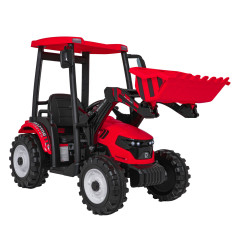 MEGA traktorius D68 transporto priemonė su priekaba Raudona