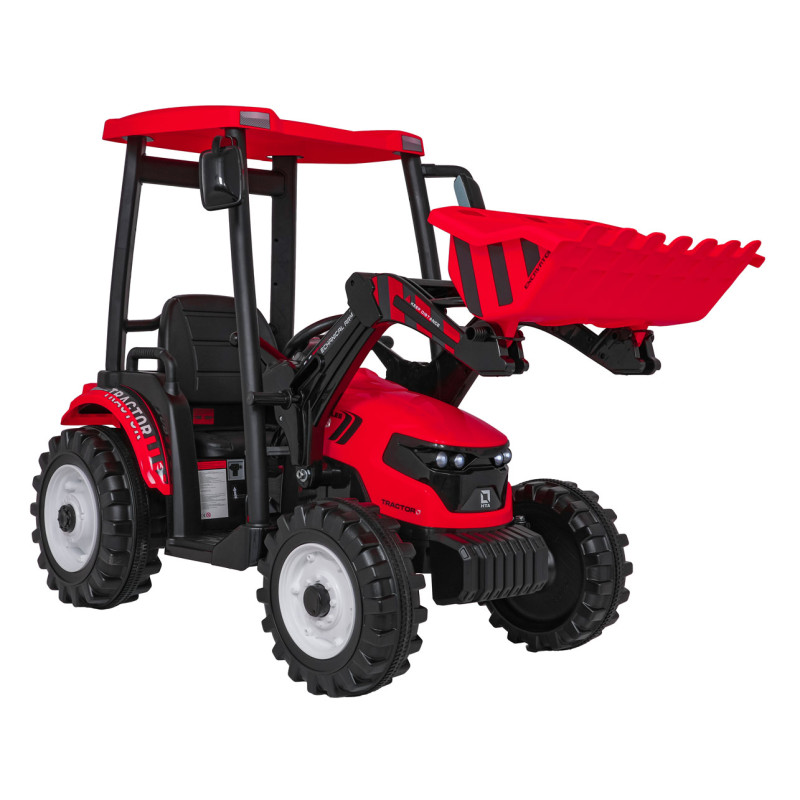 MEGA traktorius D68 transporto priemonė su priekaba Raudona