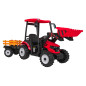 MEGA traktorius D68 transporto priemonė su priekaba Raudona
