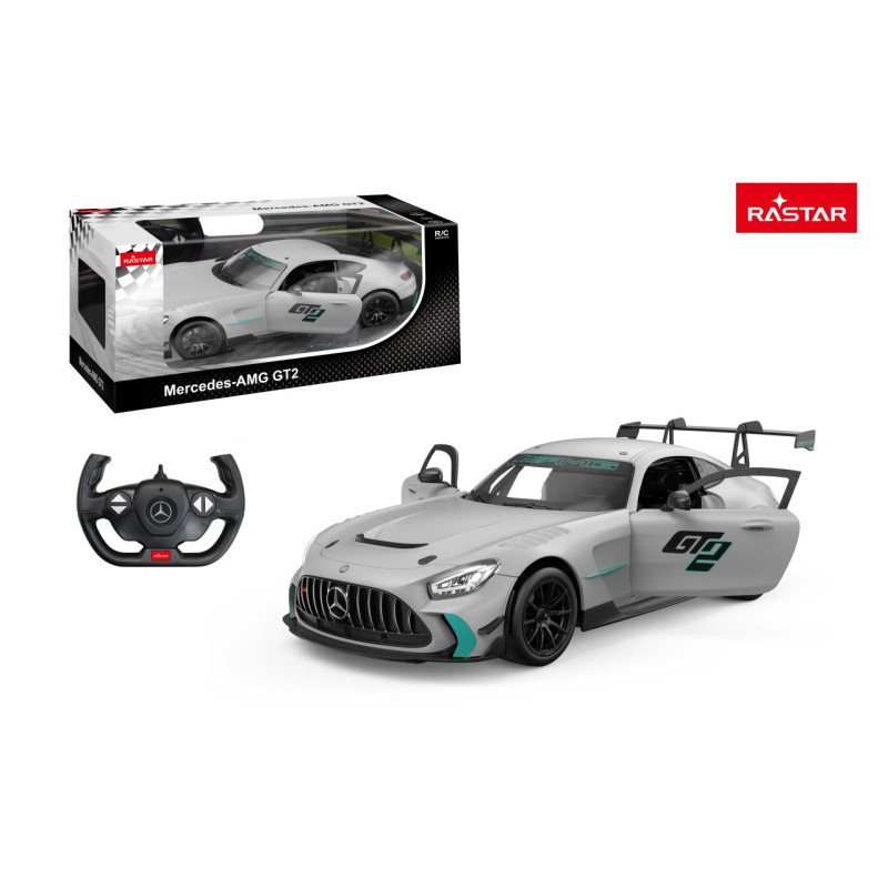 R/C automobilis 1:14 Mercedes-AMG GT2 pilkos spalvos RASTAR R/C automobilis 1:14 Mercedes-AMG GT2 pilkos spalvos RASTAR