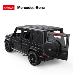 Metalinis automobilis 1/32 Mercedes-Benz AMG G63 su garsu Juodas RASTAR