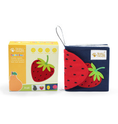 Montessori minkšta kūdikių sensorinė knyga vaisiai