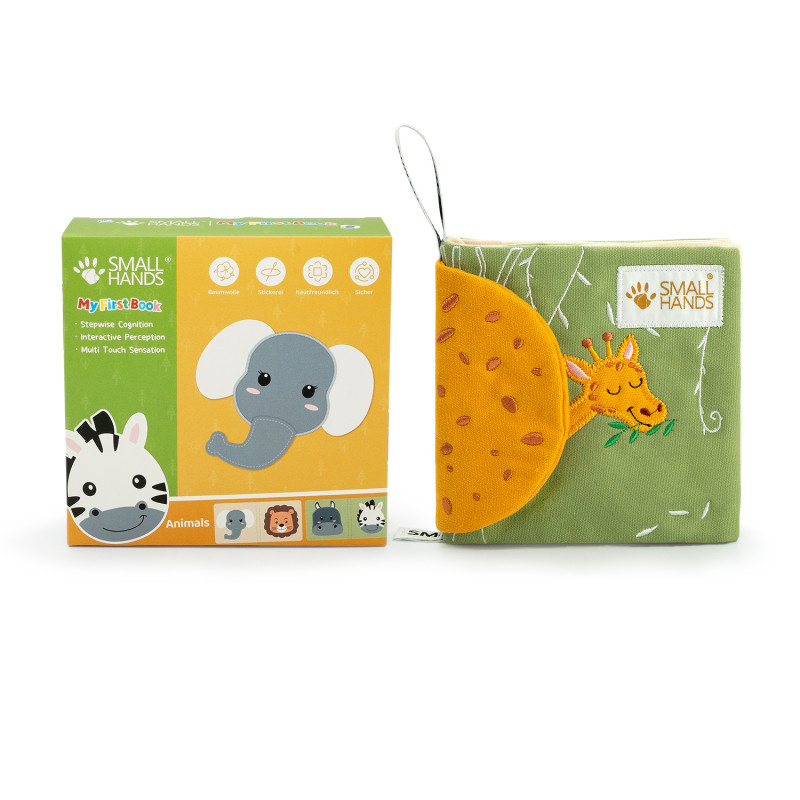 Sensorinė minkšta kūdikių knygelė Afrikos gyvūnai Sensorinė minkšta kūdikių knygelė Afrikos gyvūnai