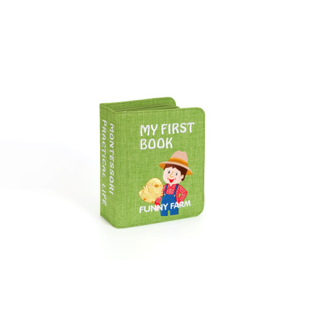 Manipuliacinė montessori knyga su kuprine ir įpakavimu Ūkis 3-6 m.