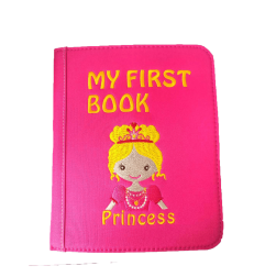 Manipuliacinė montessori knyga su kuprine ir įpakavimu Princesės 3-6 m.